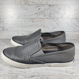 Sperry Top Sider Womens Seaside Grey Perfs Slip On Flats Shoes Size 9.5M